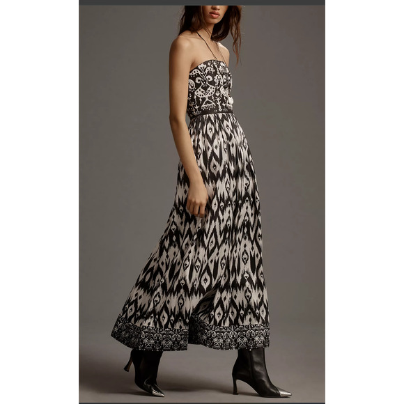 NWT Anthropologie Payal Jain Beaded Maxi Dress - Large - Picture 3 of 5
